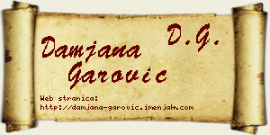 Damjana Garović vizit kartica